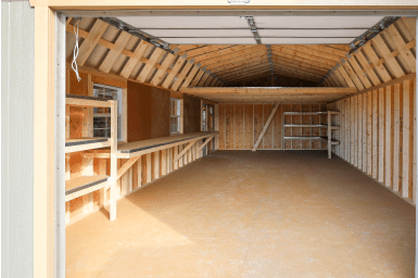 Shelves, Workbench & Loft